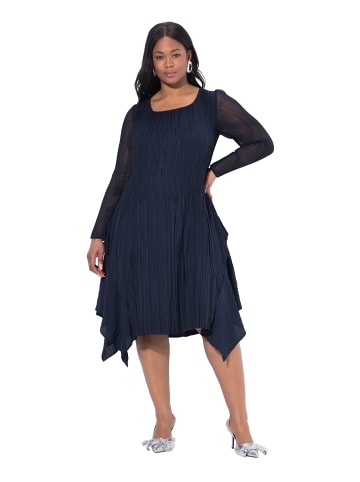 Ulla Popken Midikleid in dunkles marine