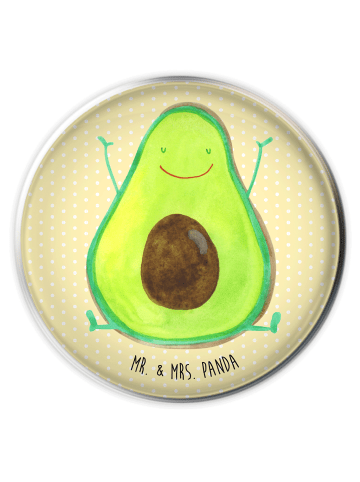 Mr. & Mrs. Panda waschbeckenstöpsel Avocado Glücklich ohne Spruch in Gelb Pastell