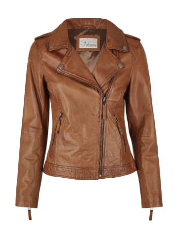 7eleven Lederjacke SEVALBONA in Cognac