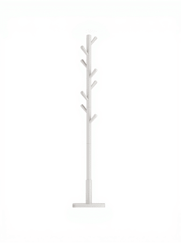 VASAGLE Garderobenständer Andi in Weiß - (B)30 x (H)173 x (T)30 cm