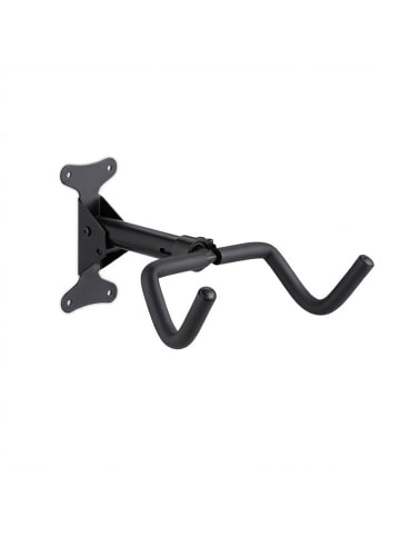 relaxdays Fahrrad Wandhalterung in Schwarz - (B)27,5 x (H)18 x (T)33 cm