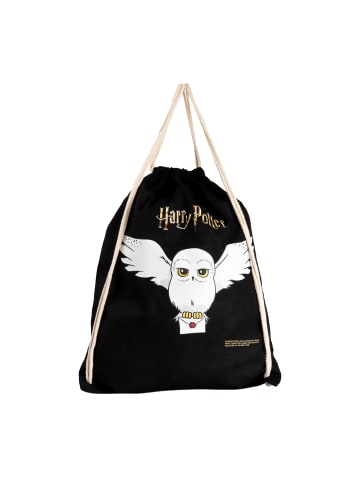 United Labels Harry Potter Turnbeutel mit Kordelzug - Hedwig in schwarz