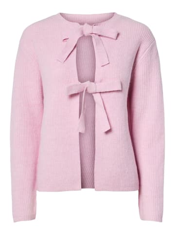 Pieces Strickjacke in Roseate Spoonbill