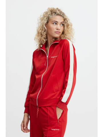 TheJoggConcept. Sweatjacke JCSIMA CARDIGAN - 22800130  Sweatjacke mit Eingriffstaschen in Rot