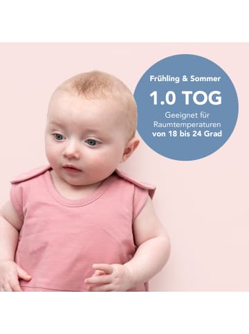 Schlummersack Babyschlafsack, 1.0 TOG in Rosa