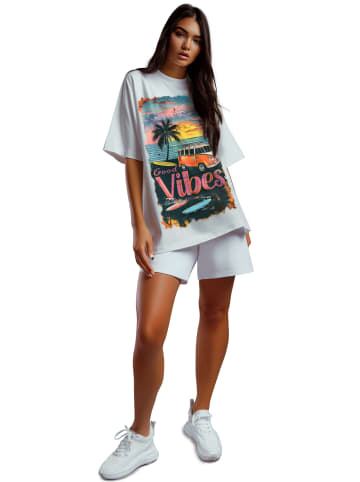 Reichstadt Reichstadt Oversized T-Shirt Damen  24RSW057 Surfside Vibes S