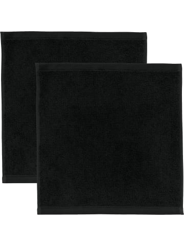 Erwin Müller Frottier Seiftuch 2er-Pack Heidenheim in schwarz