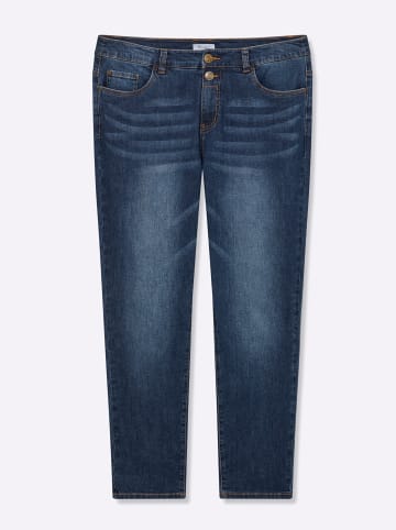 sheego Boyfriend-Jeans in blue-stone-washed