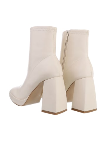 Ital-Design Stiefelette in Creme