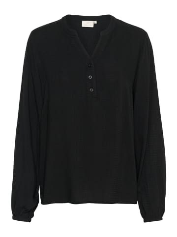 Kaffe Langarm-Bluse KAmathilde Loose fit in Black Deep