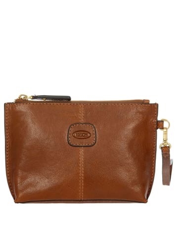 BRIC`s Volterra - Clutch 18 cm (black) in tobacco