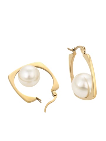 faina Women Drop Earrings in Gold White