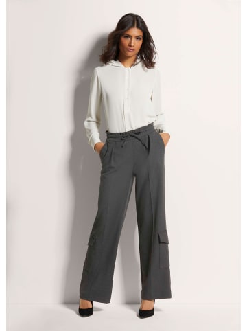 MADELEINE Cargo-Hose zum Schlüpfen in steingrau / wollweiß / melange