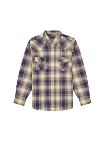 Wrangler Langarmhemd Western Indigo in Mood Indigo