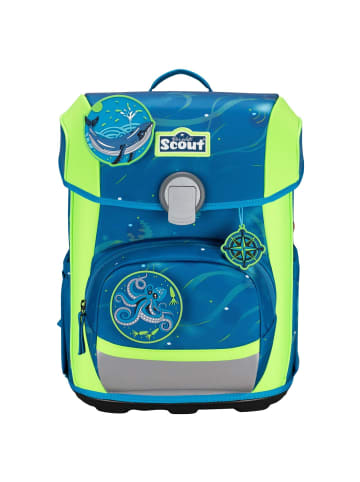 Scout Neo DIN - Schulranzen Set 4tlg. (Action) in Deep Sea