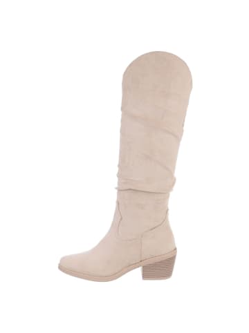 Ital-Design Stiefel in Beige