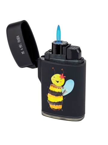 Mr. & Mrs. Panda Feuerzeug Biene Happy ohne Spruch in Schwarz