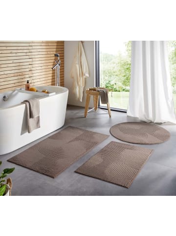 Tara Carpet Kurzflorteppich Homestyle Wellen in Taupe