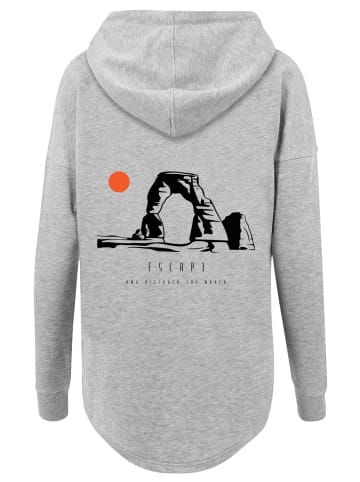 F4NT4STIC Oversized Hoodie Oversize Escape Discover the World Savannah in grau
