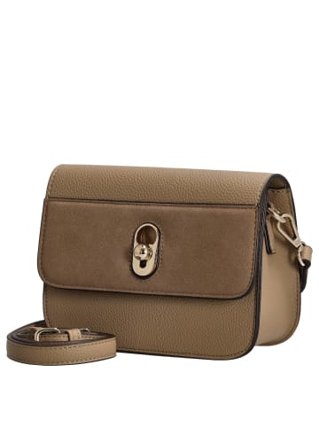 Seidenfelt SFM215 - Schultertasche 19 cm (black/gold) in motty grey/gold