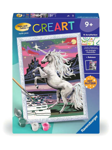 Ravensburger Malprodukte CreArt, Malen nach Zahlen Kinder - Magisches Einhorn Malen nach Zahlen Kinder Ab 9 Jahre in bunt