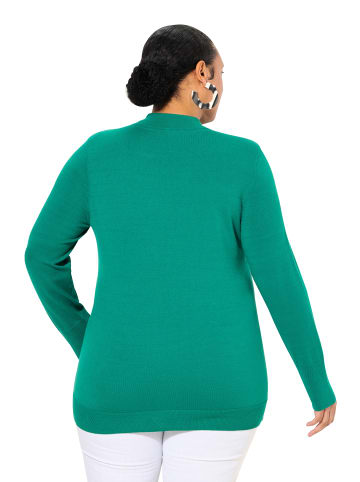 Ulla Popken Pullover in smaragd grün