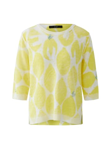 Oui Pullover in yellow white