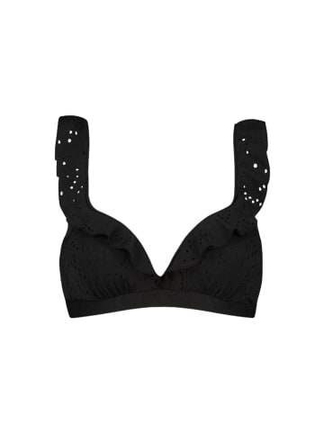 Beachlife Bikini-top Black Embroidery in schwarz