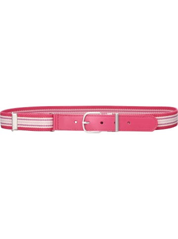 Playshoes Elastik-Gürtel Ringel in Pink