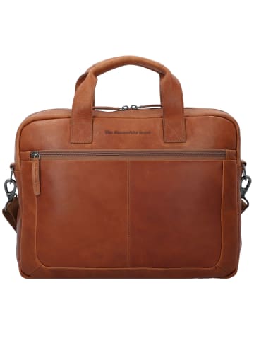 The Chesterfield Brand Wax Pull Up Aktentasche Leder 40 cm Laptopfach cognac