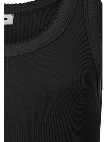 More & More schmales, geripptes Basic-Tanktop in black