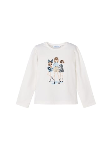 Mayoral Langarmshirt mit Pailletten in marineblau