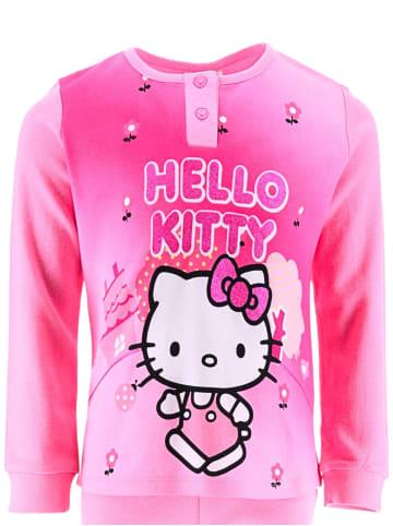 Hello Kitty Schlafanzug Hello Kitty mit Glitzer in Rosa