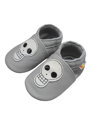 Yalion Baby Krabbelschuhe aus Leder, weiche Lauflernschuhe mit rutschfester Sohle