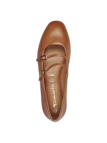 Tamaris Ballerina in cognac