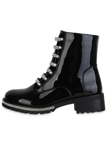 VAN HILL Klassische Stiefeletten Penelope in Schwarz Lack