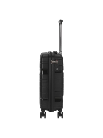 Check.In Memphis - 4-Rollen-Kabinentrolley 55 cm (blau) in schwarz