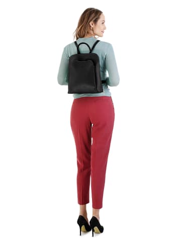 Cluty Rucksack echt Leder in schwarz