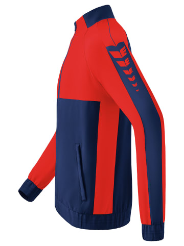 erima Kinder Six Wings Präsentationsjacke in new navy/rot