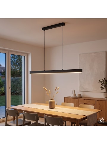 Licht-Erlebnisse Pendelleuchte EEK G (B)5 x (L)100 x (T)113 cm in Schwarz