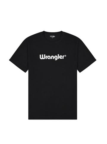 Wrangler T-Shirt 'Logo' in schwarz