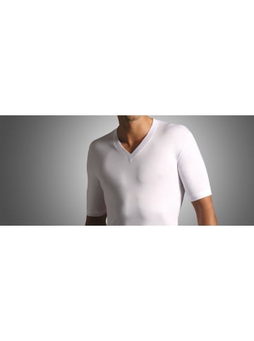 Novila V-Neck Shirt Natural Comfort in Weiß