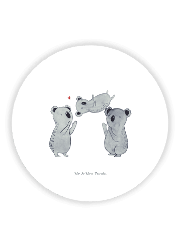 Mr. & Mrs. Panda Magnet Koalas Feiern ohne Spruch in Weiß