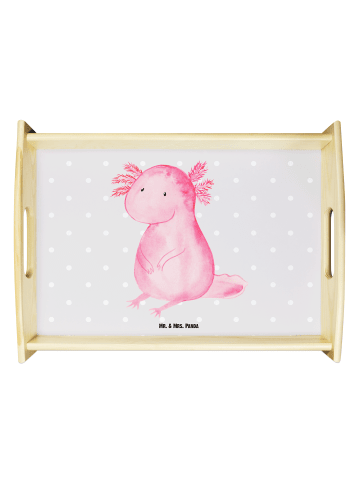 Mr. & Mrs. Panda Küchentablett Axolotl Niedlich ohne Spruch in Grau Pastell