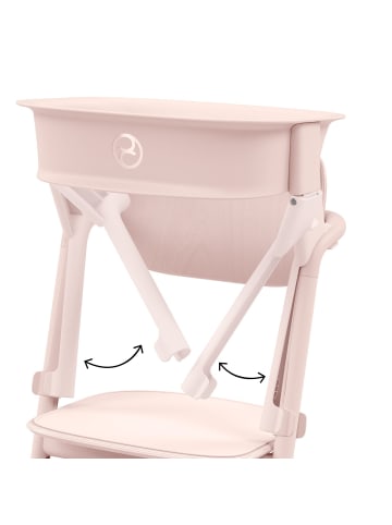 Cybex Cybex Lemo Hochstuhl inkl. Learning Tower / Lernturm-Aufsatz - Farbe: Pearl Pink