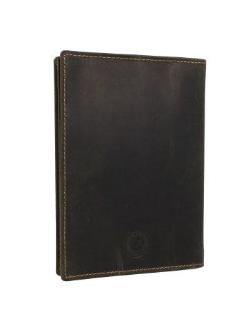 Greenburry Vintage Dokumenten Etui Leder 12 cm in olive
