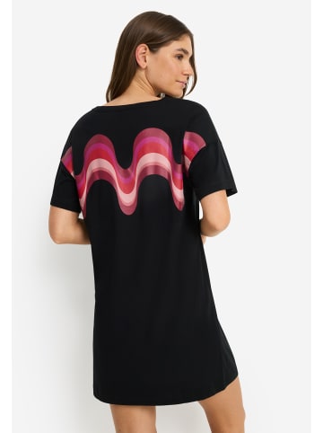 LSCN BY LASCANA Nachthemd in schwarz bedruckt