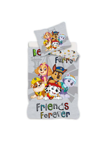 Paw Patrol Grey Bettwäsche Set 140x200 cm Mikrofaser