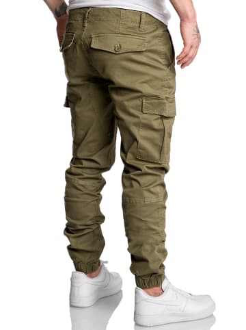 Amaci&Sons Cargo Jogger-Chino RIALTO in Olive