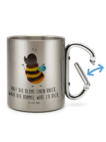 Mr. & Mrs. Panda Kaffeetasse Hummel flauschig mit Spruch in Silber